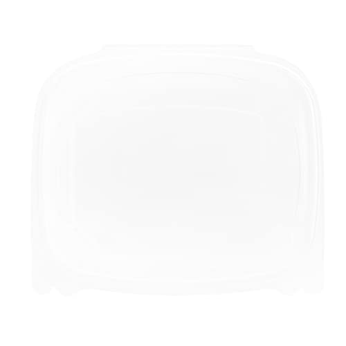 Restaurantware Thermo Tek 24 Ounce Deli Food Containers 100 Anti-Fog Hinged Lid Containers - Freezable Rectangle Clear Plastic To Go Food Containers Disposable - size: 24 oz