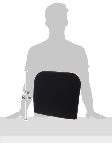 Kensington Memory Foam Backrest, 16 X 12 X 16, Black