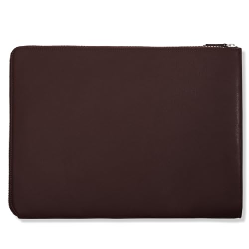 Leatherology Brown Leatherolgy Zippered Document Holder with Interior Pocket for Tablet - color: Brown