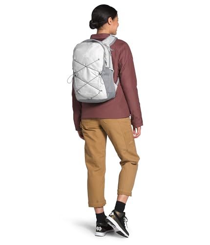 The North Face Women's Jester Everyday Laptop Backpack - Commuter Travel Bag, Laptop Sleeve, Water-Repellent, TNF White Metallic Mélange/Mid Grey-NPF, One Size - color: Tnf White Metallic Mélange/Mid Grey-npf