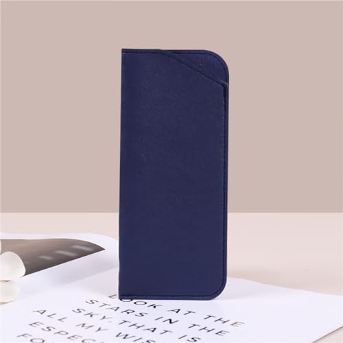 YYaaloa Soft Leather Glasses Sunglasses Cases 7x3 Inch PU Leather Travel Glasses Pouch for Women Men Kids - color: 4 Different Dark Color