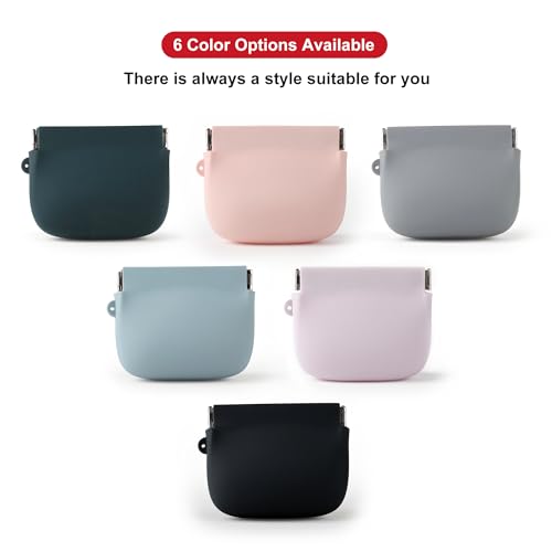 Squeeze Coin Purse for Women – Silicone Small Coin Pouch with Kiss Lock for Coins, Keys, Lipstick, and Earphones – Mini Cute Change Purse, Coin Purse & Pouch for Daily Life, Cars, Travel, Party - color: Squeeze / Pink