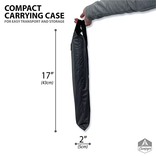 Tent & RV Camping Organizer with Zippered Flap, 9-Shelf Storage. RV Shoe Organizer, Dining Tent Organizer. Organize Any Other Camp Gear/Accessories (Patented - Licensed)