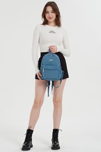 AOTIAN Mini Lightweight 11.8 Inch Backpack Durable Travel Hiking Women and Girls Small Daypack, 7 Liters Light Blue - color: Light Blue