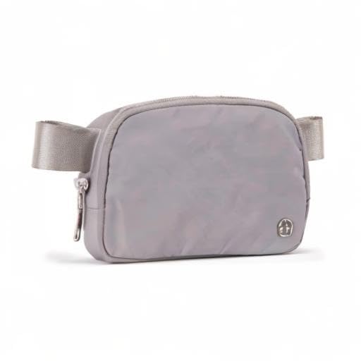 Pander Belt Bag for Women, Fashion Waist Packs, Crossbody Bags with Adjustable Strap (Light Grey). - color: Light Grey