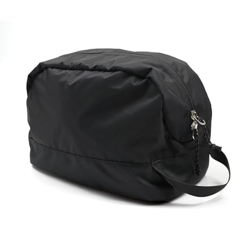Travel Toiletry Bag 5L, Compact Travel Organizer with Waterproof TPU Wet/Dry Compartment - color: Black Stealth, size: 5L