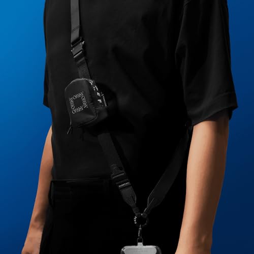 CASETiFY Earbuds Pouch - Chrome Bows - Black - color: Chrome Bows