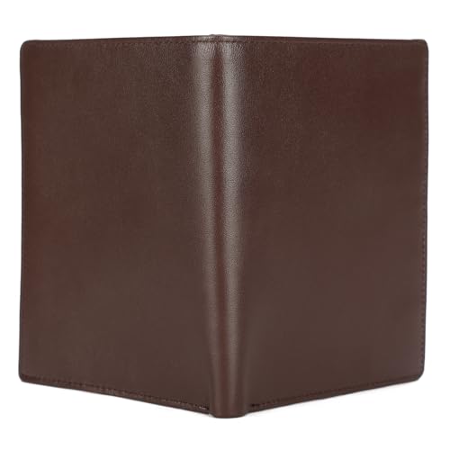 Polare Luxury RFID Blocking Leather Passport Holder Travel Wallet For Men and Women (Coffee) - color: Coffee