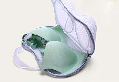 Small Bra Mesh Wash Bags for Laundry Wire-free Brassiere Washing Machine Protector Underwear Travel Thicken Organizer Bag - color: Wirefree Small