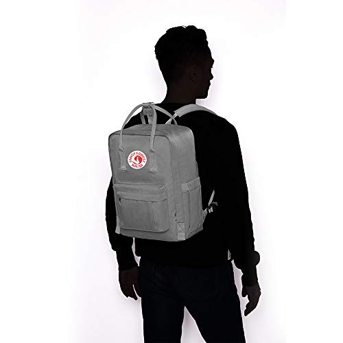 KALIDI Casual Laptop Backpack 15 Inches Classic Camping Rucksack Travel Outdoor Square Daypack College Hiking Gym Bag, Grey - color: Grey