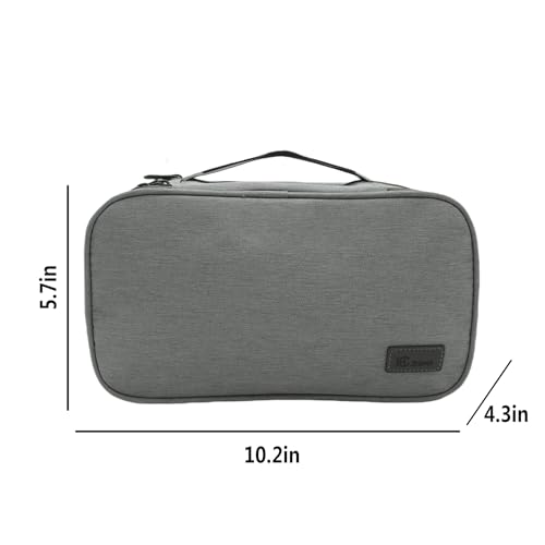Portable Underwear Bra Storage Bag Waterproof Travel Organizers Multi-Layer Toiletry Packing Cube - color: new-grey
