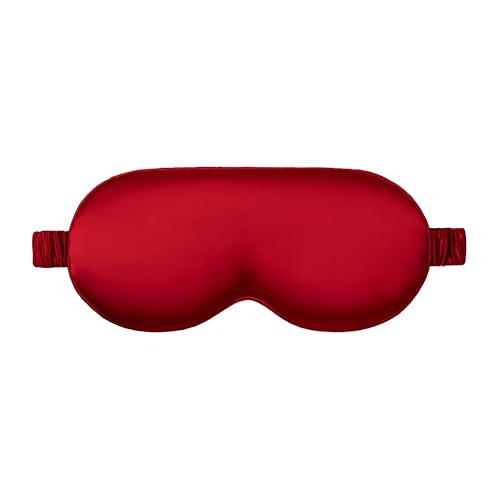 slip Pure Silk Contour Sleep Mask: Protect Your Delicate Lashes with Our Innovative, Lash-Friendly Design. Experience Uninterrupted Beauty Sleep with Slipsilk™ Comfort, 1 Contour Mask, Scarlet - color: Scarlet