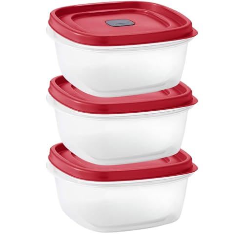 Tribello 5-Cup Food Storage Container with Vented Lid – BPA-Free Plastic, Microwave/Dishwasher/Freezer Safe – Reusable Stackable Meal Prep Container (40 oz) - 3 Pack - size: 3 x 5-Cup