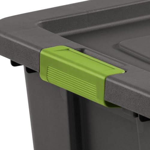 Sterilite 8-Pack Storage Bins with Lids, Heavy Duty Totes, Tuff1, 30 Gallon, Flat Gray - color: Flat Gray, size: 30 Gallon (8 Pack)