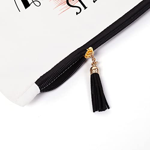 Nail Tech Gifts for Women, Nail Artist Gift Beautician Gift Nail Tech Charm Manicurist Gift Manicurist Graduation Gift Nail Technician Christmas Birthday Gifts, Life is Prettier with Polish Makeup Bag - color: LifePrettier