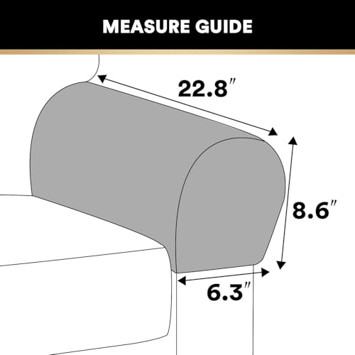 PrinceDeco 2 Pack Thick Velvet Stretch Armrest Covers for Chairs and Sofas Armchair Covers for Arms Couch Arm Covers Armrest Covers for Sofa Non Slip, Rust - color: Rust
