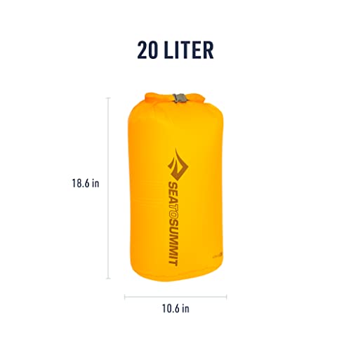 Sea to Summit Ultra-Sil Dry Bag, Ultralight Waterproof Dry Storage - color: Zinnia Yellow, style: 20 Liter
