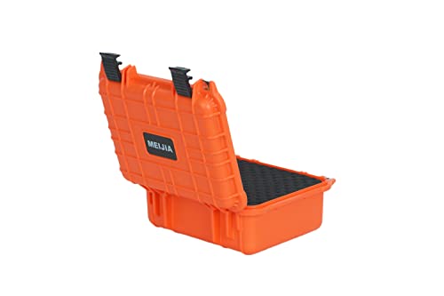 MEIJIA Portable All Weather Waterproof Protective Case,Hard Case,Camera Case With Customized Fit Foam,Fit Use of Drones,Camera,Equipments,Pistols,13.35 x11.63x5.98inches (Orange) - color: Orange