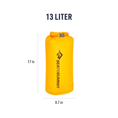 Sea to Summit Ultra-Sil Dry Bag, Ultralight Waterproof Dry Storage - color: Zinnia Yellow, style: 13 Liter