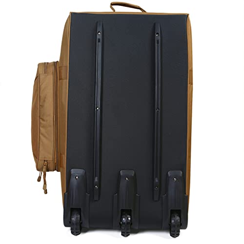 Greencity Duffel Bag Wheels Rolling Deployment Wheeled Military Suitcase Heavy-Duty Extra large deployment bag Capacity 32 Inch,Coyote - color: Coyote