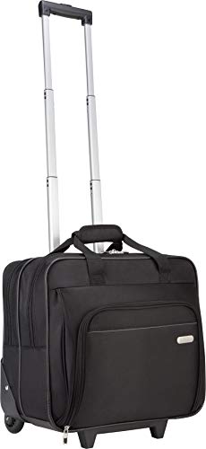 Targus 16 inch Rolling travel laptop case, Black - Travel briefcase and small rolling bag - Spacious foam padded laptop case 16" (TBR003US) - style: Rolling Case