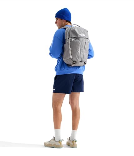THE NORTH FACE Surge Commuter Laptop Backpack | Daypack With Water Repellent Finish, 16" Laptop Sleeve, Reflective Details - color: Stone Slab/Cumulus Cloud, size: One Size