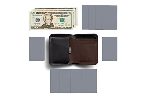 Bellroy Apex Note Sleeve – (Molded leather billfold wallet, RFID protected) - Raven - color: Raven