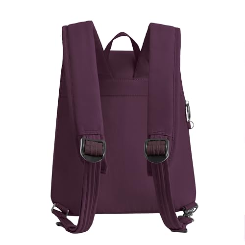 Travelon Anti-Theft Runways Compact Backpack - color: Plum