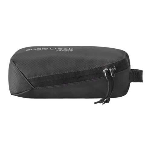 Eagle Creek Pack-It Isolate Cube Set - Packing Cubes for Stackable Storage - Convenient Top Handle - Easy Grab Zipper Pull - Black - XS/S/M - 3 - color: Black