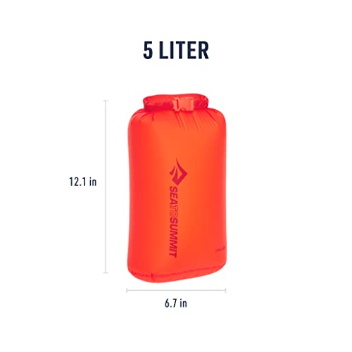Sea to Summit Ultra-Sil Dry Bag, Ultralight Waterproof Dry Storage - color: Spicy Orange, style: 5 Liter