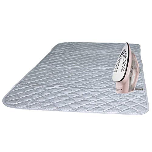 Ruibo Magnetic Ironing Mat Blanket,Iron Board Alternative Cover/Quilted Washer Dryer Heat Resistant Pad/Portable Cover/Mat Grey 33"X 18" - color: Ironing Any Where