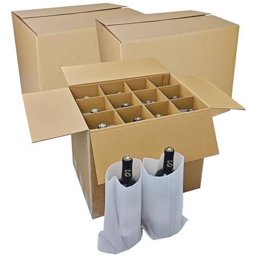 3 Sets Moving Boxes Packing Boxes Divider Kits,16 x 12 x 13 Inch Glassware Dish Packing Box Kitchen Moving Box Corrugate Dividers with 36 Pcs Foam Pouches,1 Pcs Tape Rolls with Dispenser - style: 3 Sets-one layer-16x12x13in