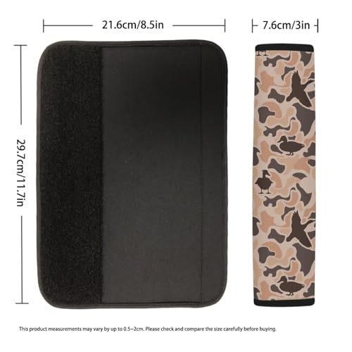 2 Pack Seatbelt Covers Car Seat Strap Pads Easy to Install Anti-Slip Duck Camouflage Hunting Shoulder Strap Protects Universal Car Interior Accessories Car Arm Rest Cover - color: Duck Camouflage Hunting