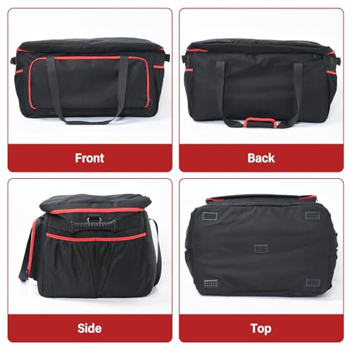 OTraki Grill Carry Case Compatible with Char-Broil Grill2Go X200, Portable Grill Storage Carry Bag, Cover Bag with Multi Storage Pockets for Outdoor Grill Tools & Accessories (Bag Only)