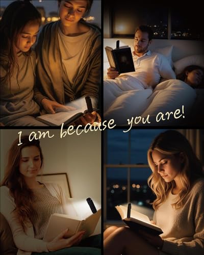 HEMONNKAM Book Reading Light, Rechargeable Clip on Booklight, Eye Caring 3 Color Temperatures & 5 Brightness Levels, Night Use for Bed, Long Lasting, Reading at Night in Bed, Mystic Black - color: Mystic Black