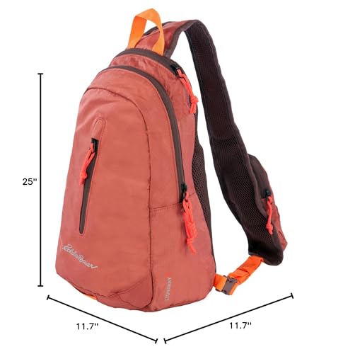 Eddie Bauer Stowaway Packable Sling Bag | Travel | Outdoor | Lightweight | Compact | Ripstop Nylon, Maroon-10L - color: Maroon