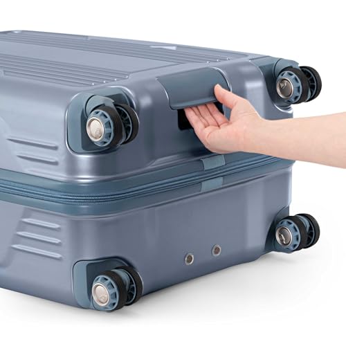 Traveler's Choice Ultimax II Polycarbonate Hardside Luggage with Spinner Wheels, Teal, 21-Inch Carry-On - color: Teal, size: 21-Inch Carry-On