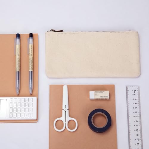 Canvas Pencil Pen Case Stationery Case Pouch Bag(Black, S) - color: Black