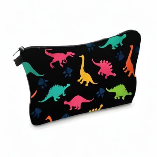 Cute Travel Makeup Bag Cosmetic Bag Small Pouch Gift for Women (Dinosaur) - color: Dinosaur