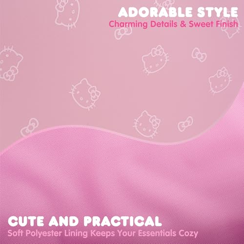 Sanrio Hello Kitty Car Trunk Organizer and Storage Bin - Collapsible Simple Compartment Convenient Heavy Duty, Fold Up for Easy Storage Box, Automotive Seat Cargo Groceries Tools - 12.5L x 12.5W x 9H - style: Organizer Hello Kitty