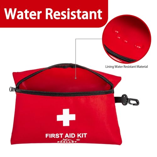 152 Piece Small First Aid Kit, Travel Size First Aid Kit TSA Approved, Mini Forst aid kit for Home, Car, Travel, Camping, Truck, Sports, Office, Hiking Med Kit for Backpack;