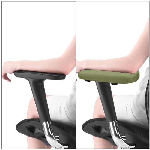 MOSISO Chair Armrest Pads (2 Pack), Memory Foam Home/Office Chair Arm Rest Covers Comfy Computer Gaming Elbow Cushion Removable Washable Elbow Support Forearm Pressure Relief, Olive Green - color: Olive Green