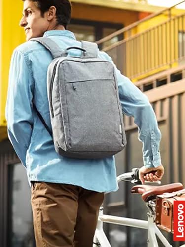 Lenovo Casual Laptop Backpack B210 - 15.6 inch - Padded Laptop/Tablet Compartment - Durable and Water-Repellent Fabric - Lightweight - Grey - color: Grey, size: 15.6 inch, style: B210
