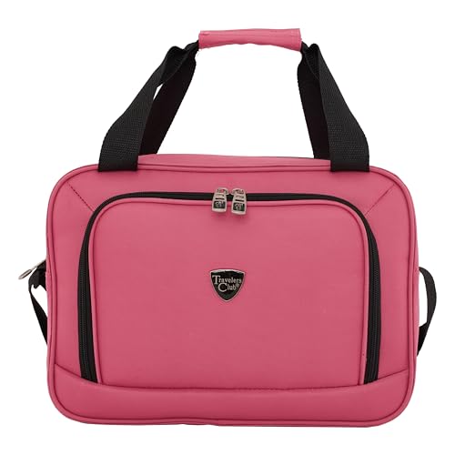 Travelers Club Chicago Hardside Expandable Spinner Luggage, Hot Pink, 5 Piece Set - color: Hot Pink, size: 5 Piece Set