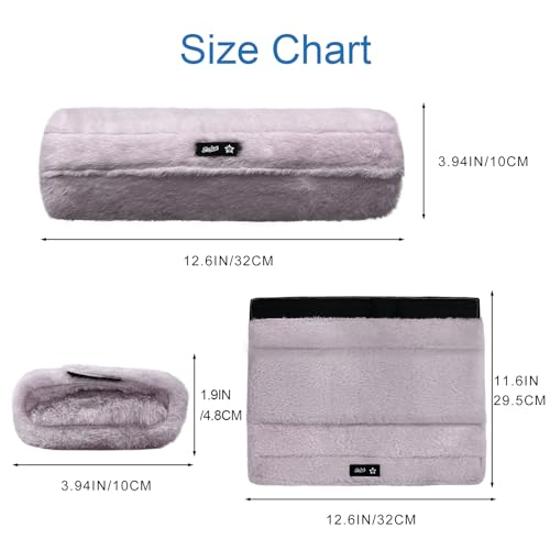 SPRING SEAON Wheelchair Armrest Covers 2 Pack Soft Memory Foam Wheelchair armrest Pads Wicking Washable for Office Transport Chair (Purple) - color: Purple