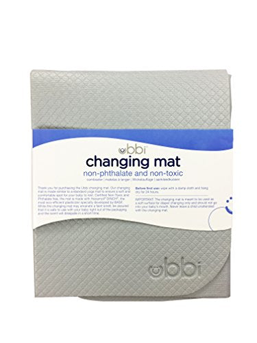 Ubbi On-the-Go Diaper Changing Baby Mat, Soft and Comfortable Diaper Bag Accessory Must Have for Newborns, Easy to Clean, Portable Folding Pad, Baby Traveling Accessories, Gray - size: One Size, style: Gray Changing Mat