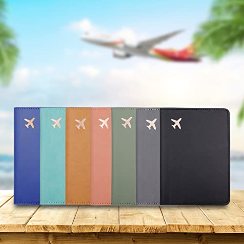 Passport Wallet, Gray, Unisex, Faux Leather, Waterproof, Slim, Lightweight, RFID Blocking, 2-in-1 Design, with Document Slots, Credit Card Slots, SIM Card Slots - color: Gray, style: Minimalist