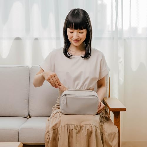 Orbitkey KonMari 2-in-1 Tech Acessory Pouch - Stone - color: Stone