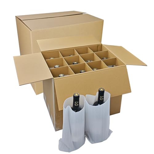 2 Sets Moving Boxes Packing Boxes Divider Kits,16 x 12 x 13 Inch Glassware Dish Packing Box Kitchen Moving Box Corrugate Dividers with 24 Pcs Foam Pouches,1 Pcs Tape Rolls with Dispenser - style: 2 Sets-one layer-16x12x13in
