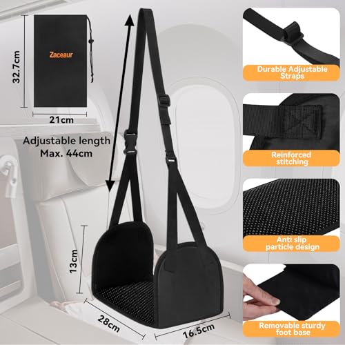 Airplane Foot Hammock - Foot Hammock for Plane Travel to Relax Your Feet, Anti Slip Airplane Foot Rest for Air Travel, Leg Hammock for Airplane Travel - size: 1-Pack(Reinforce Anti Slip)